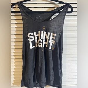 Spiritual Gangster Black Shine Light Tank Top
